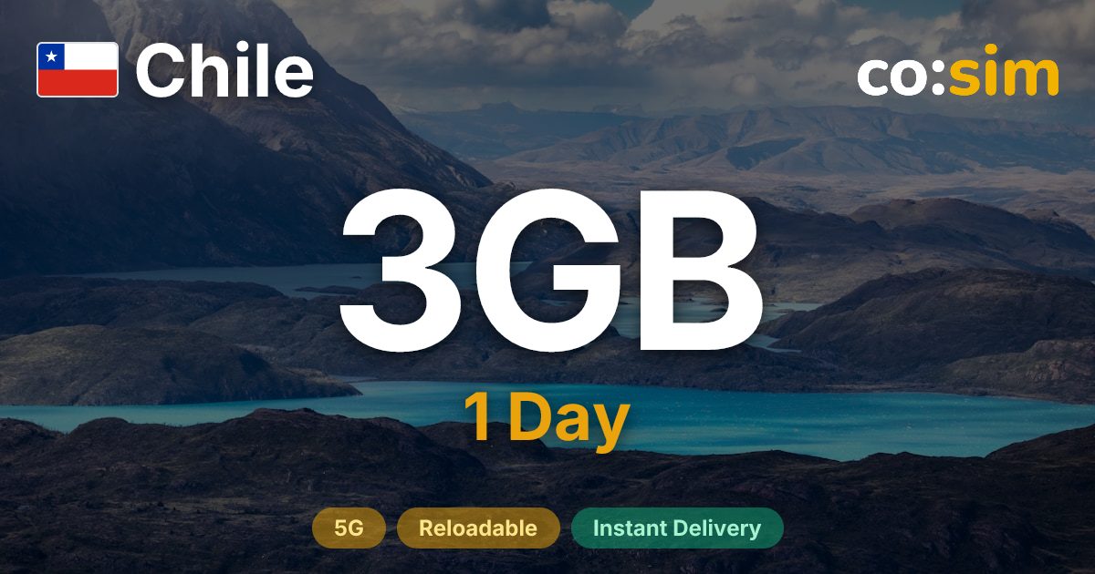Chile eSIM — 3GB+∞