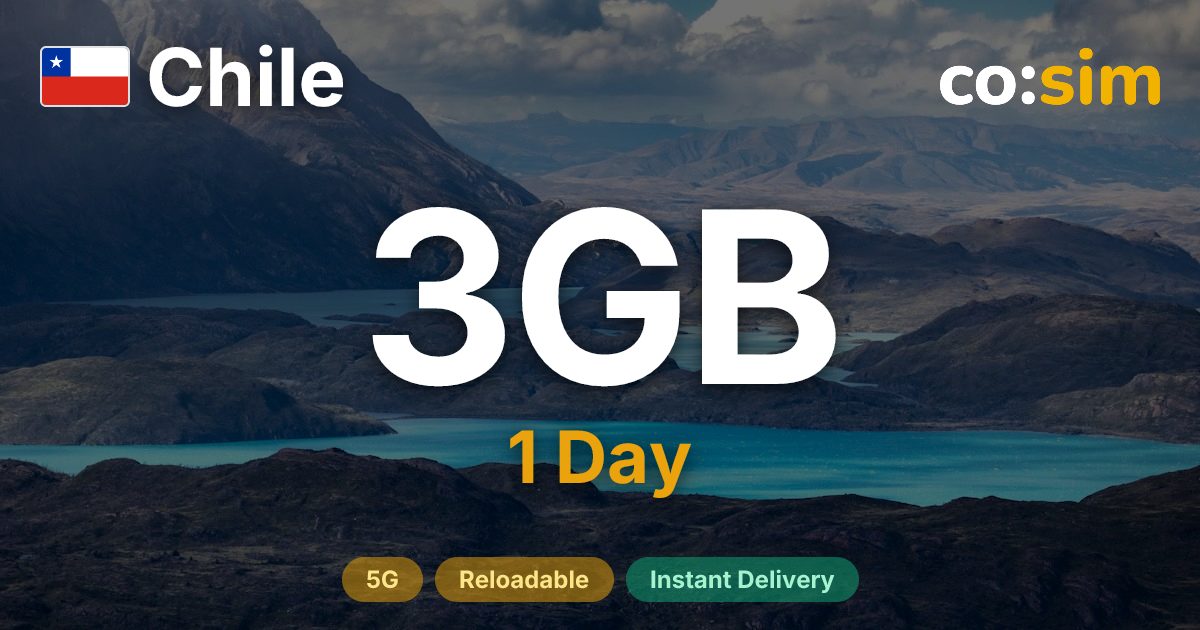 Chile eSIM — 3GB+∞