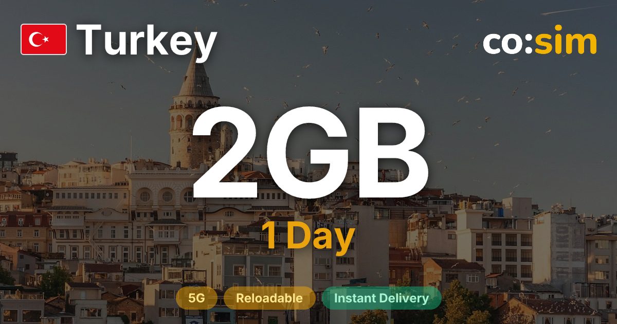 Türkei eSIM — 2GB+∞