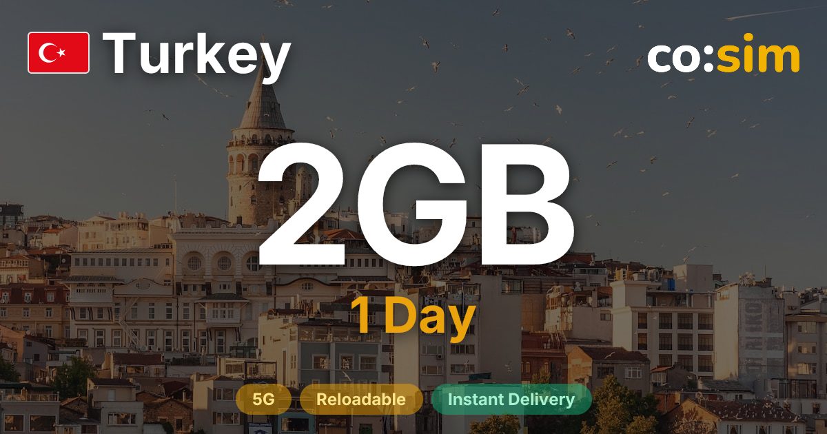 Turquie eSIM — 2GB+∞