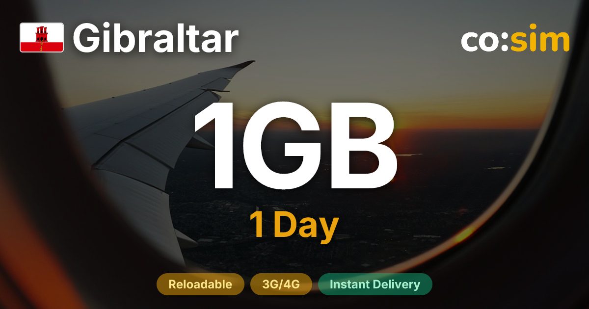 Gibraltar eSIM — 1GB+∞