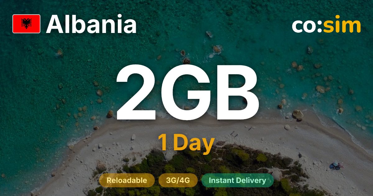 Albanie eSIM — 2GB+∞