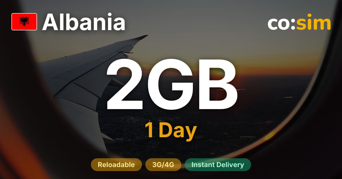 알바니아 eSIM — 2GB+∞