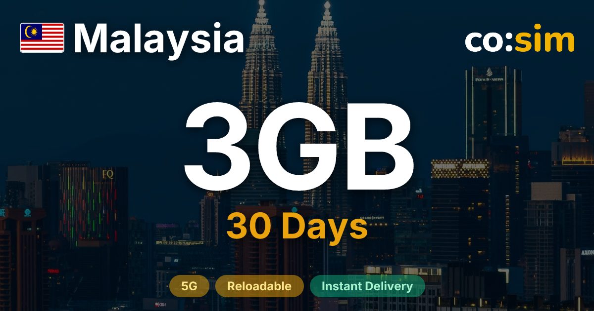 Malaysia eSIM — 3GB