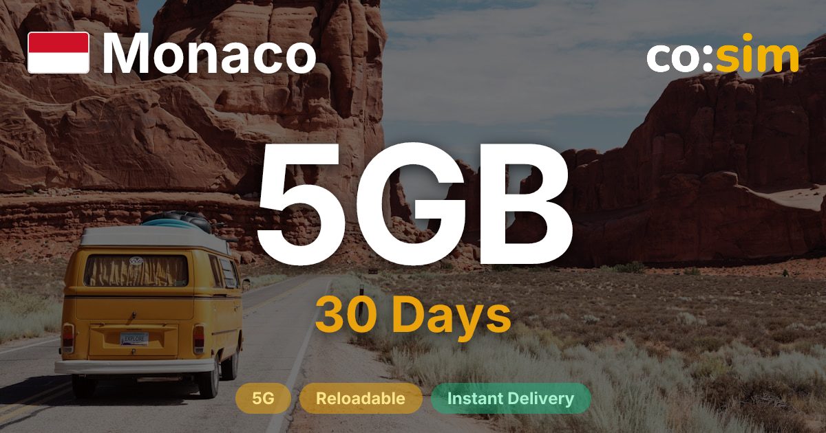 Monaco eSIM — 5GB
