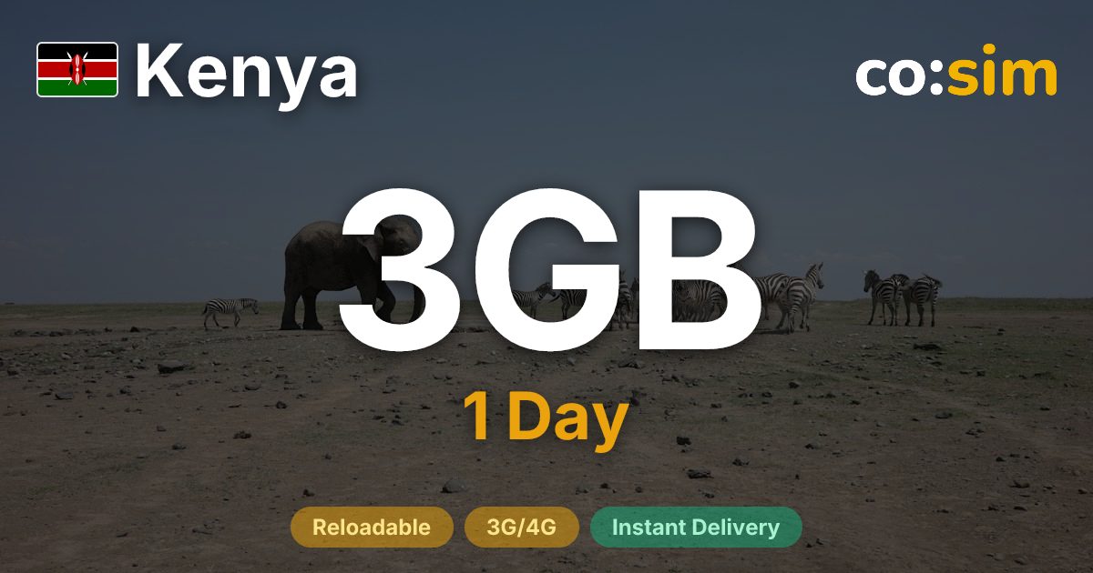 Kenia eSIM — 3GB+∞