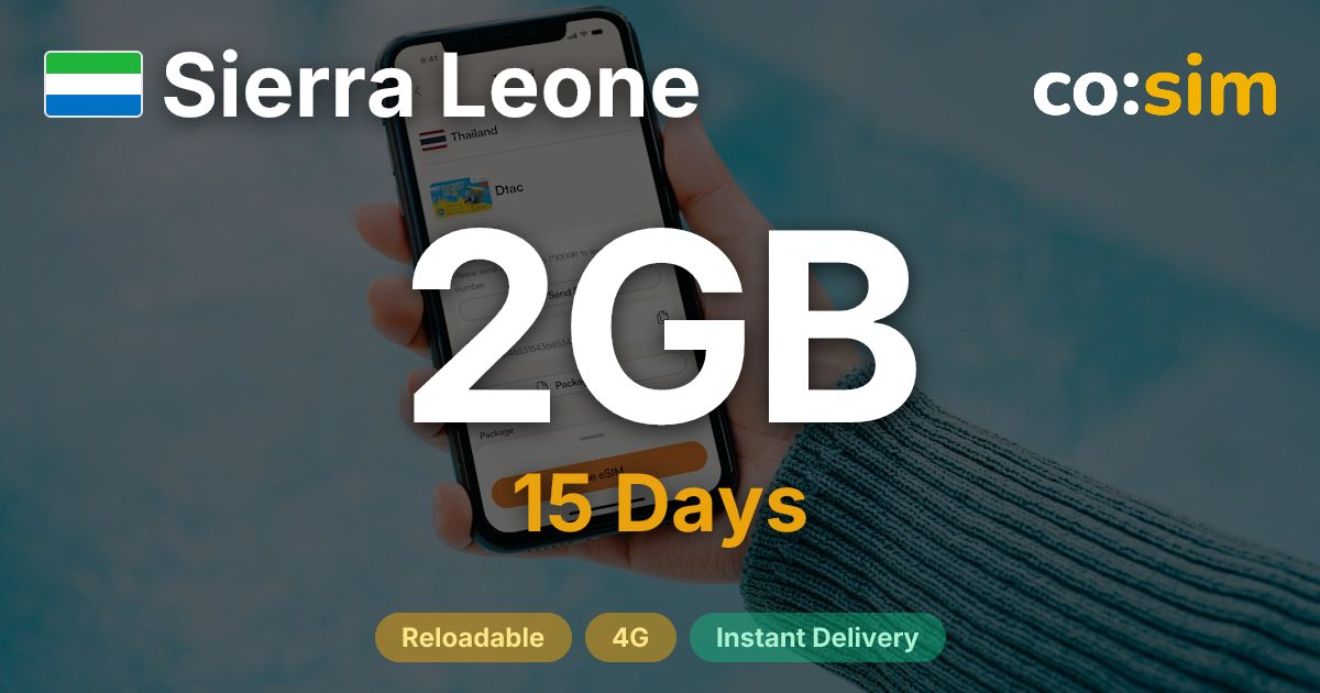Sierra Leone eSIM — 2GB