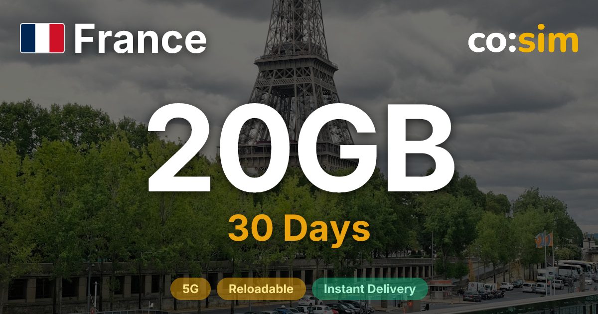 France eSIM — 20GB