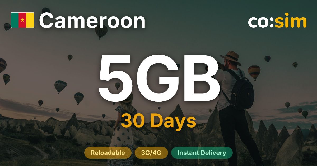 Cameroon eSIM — 5GB