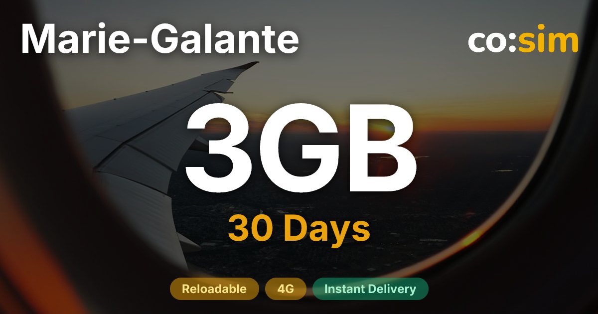 Marie-Galante eSIM — 3GB