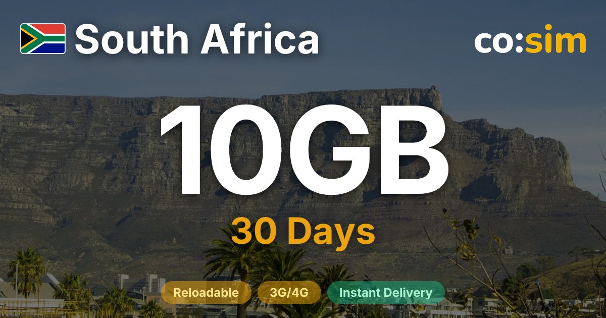 South Africa eSIM — 10GB