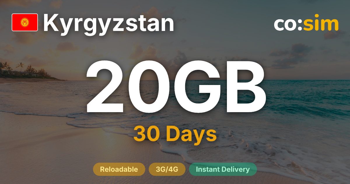 Kyrgyzstan eSIM — 20GB