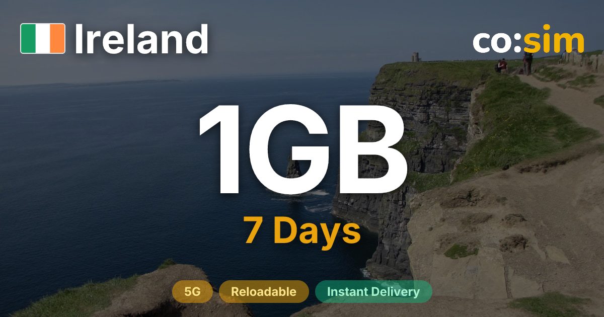 Ireland eSIM — 1GB