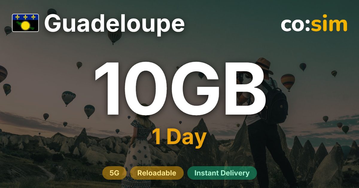 과들루프 eSIM — 10GB+∞