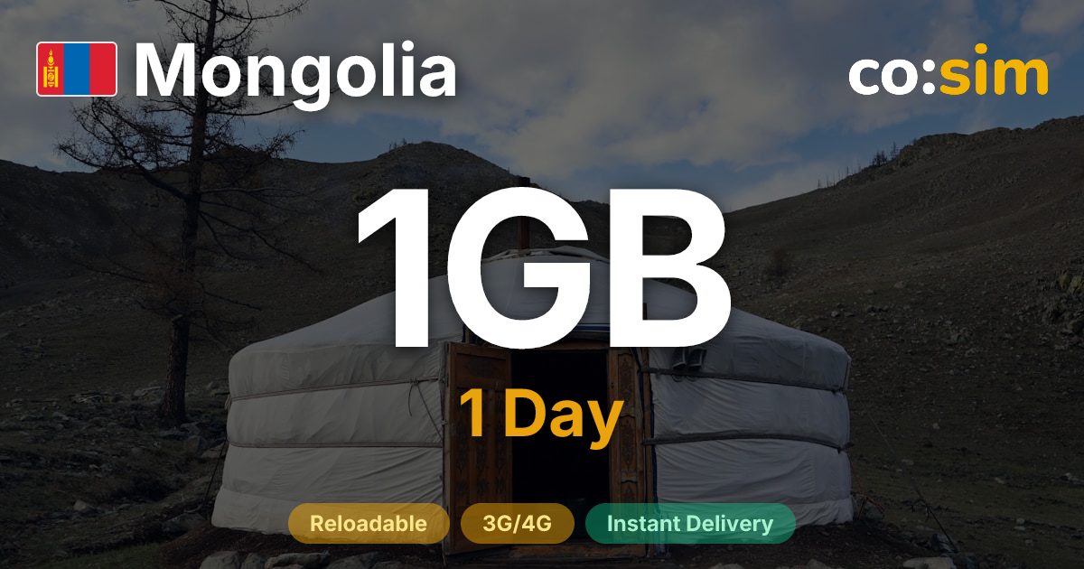 Mongolia eSIM — 1GB+∞