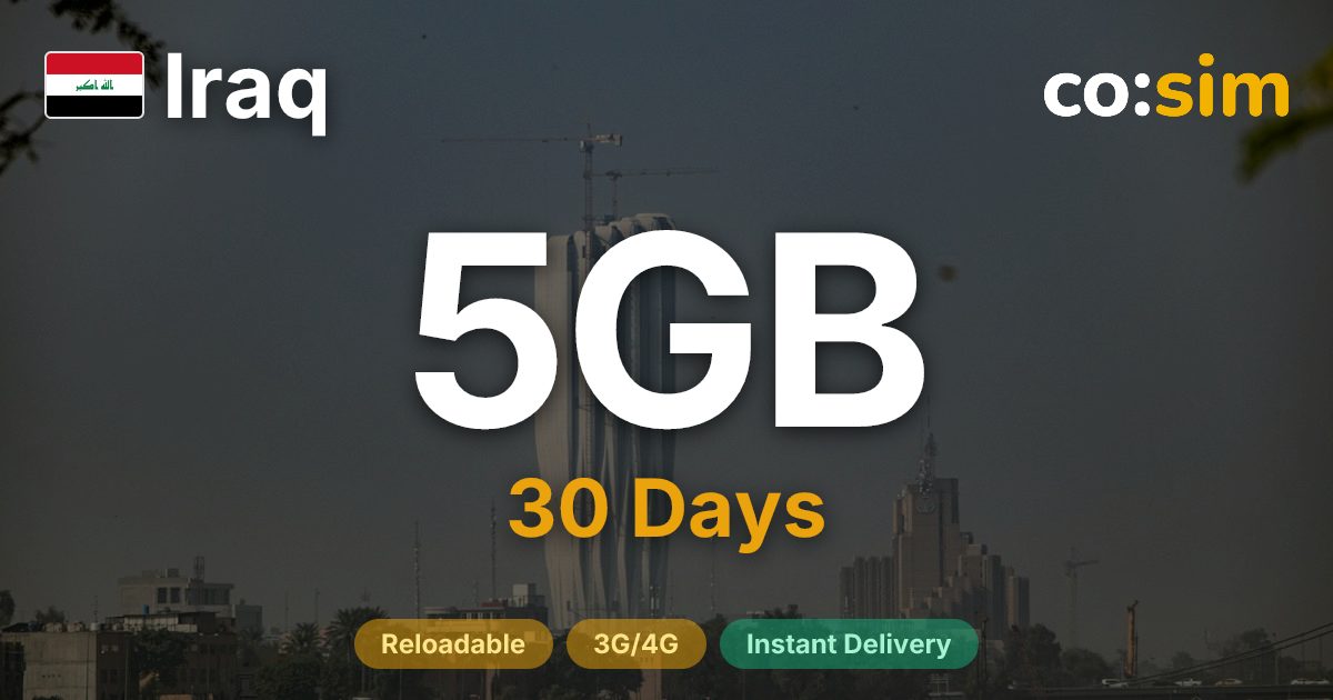 伊拉克 eSIM — 5GB