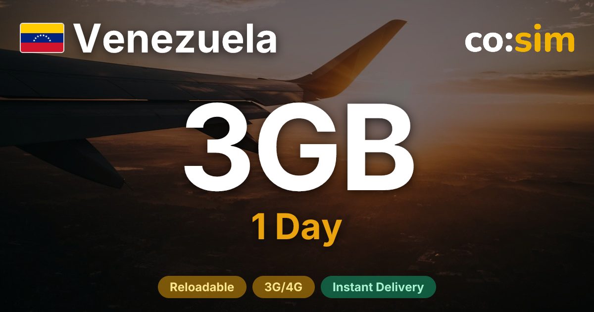 베네수엘라 eSIM — 3GB+∞