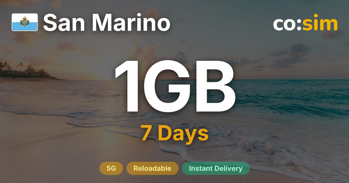 San Marino eSIM — 1GB