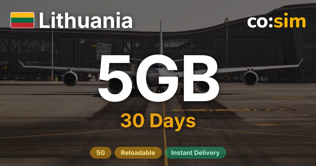 Lithuania eSIM — 5GB