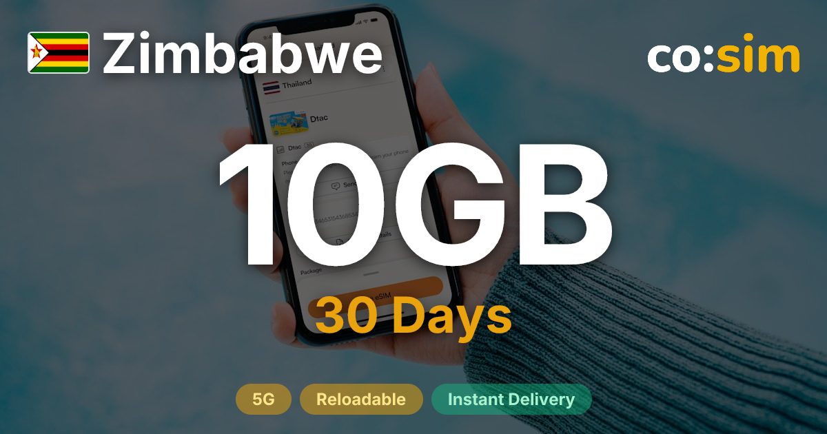 Zimbabwe eSIM — 10GB