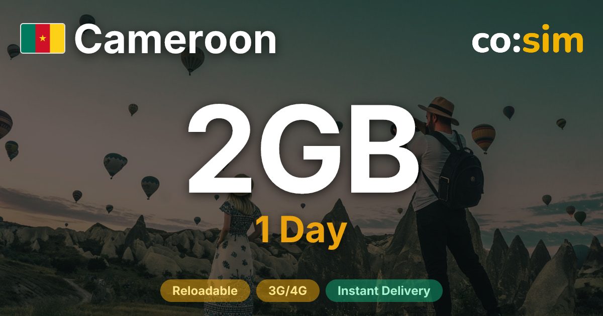 Cameroun eSIM — 2GB+∞