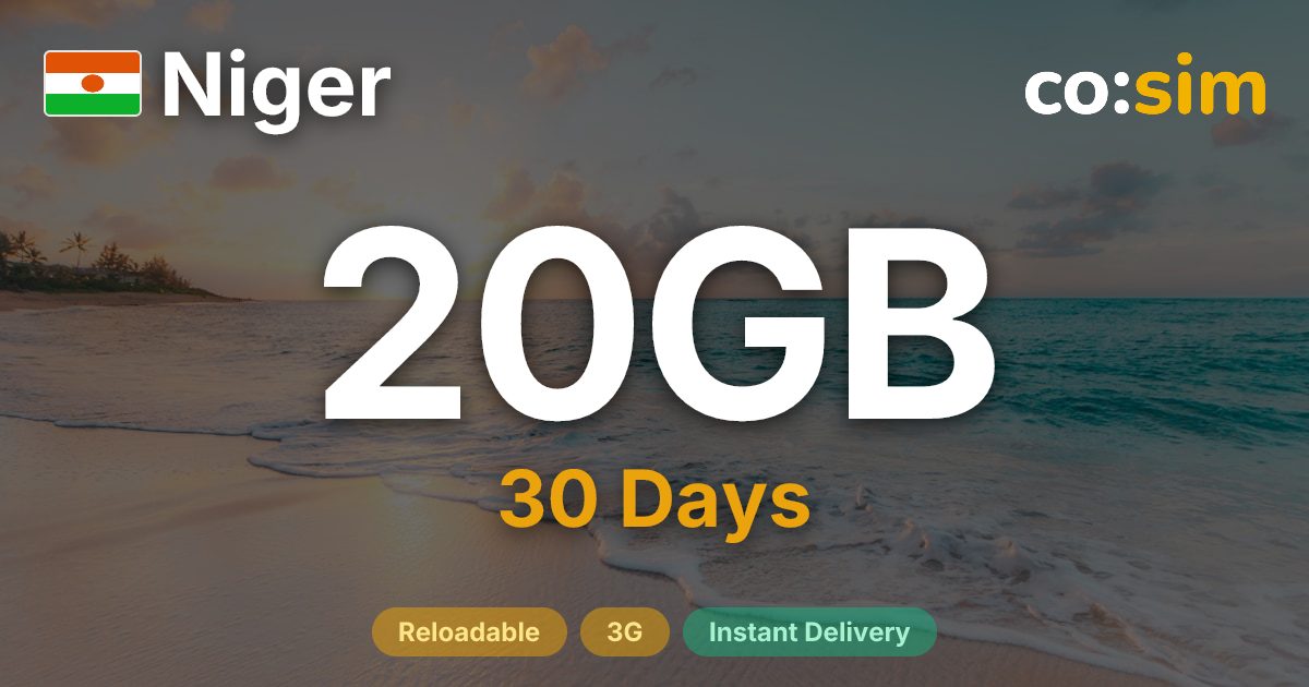 Niger eSIM — 20GB