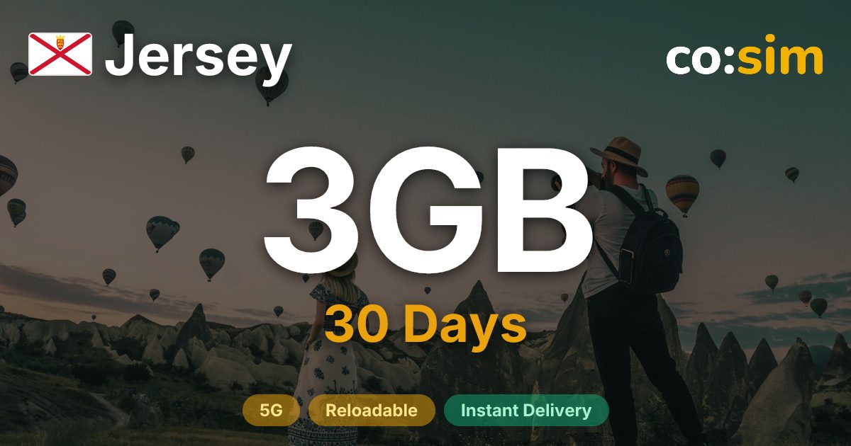 Jersey eSIM — 3GB