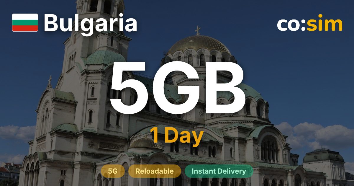 保加利亞 eSIM — 5GB+∞