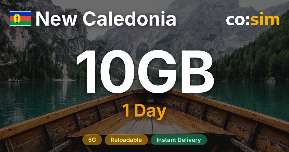 뉴칼레도니아 eSIM — 10GB+∞