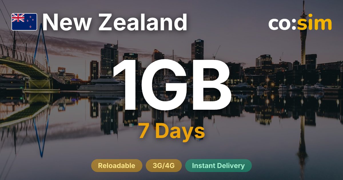 New Zealand eSIM — 1GB