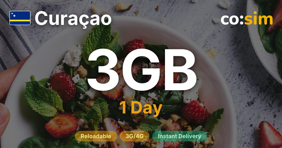 Curaçao eSIM — 3GB+∞