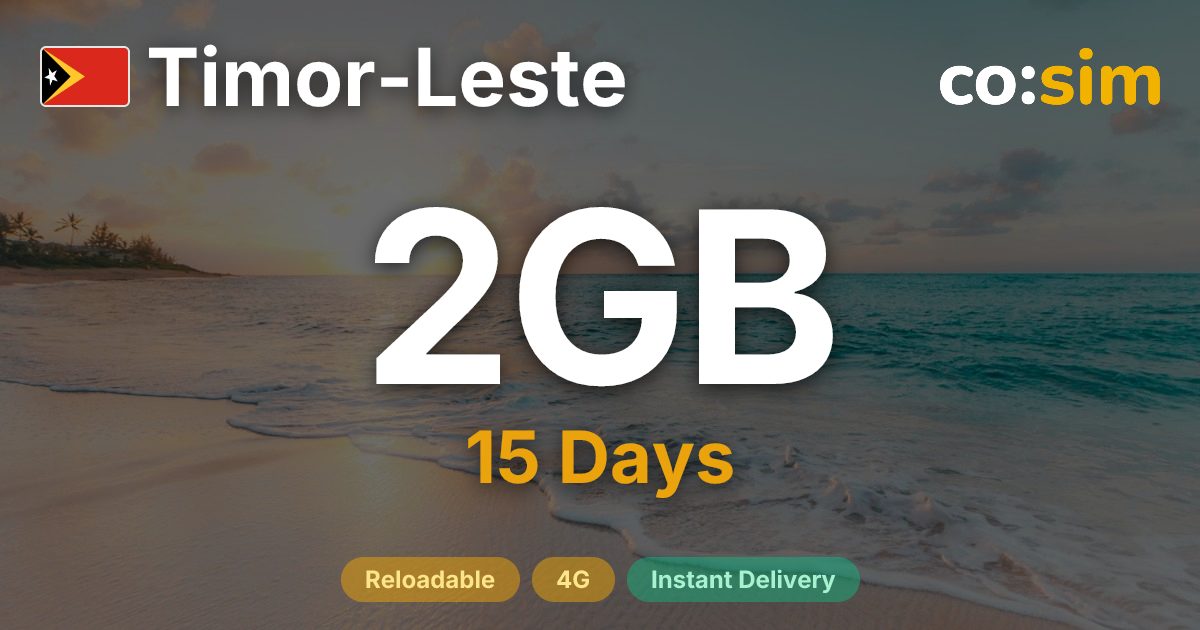Timor-Leste eSIM — 2GB