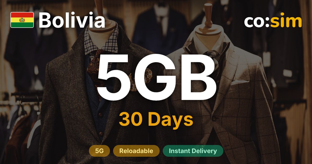 Bolivia eSIM — 5GB
