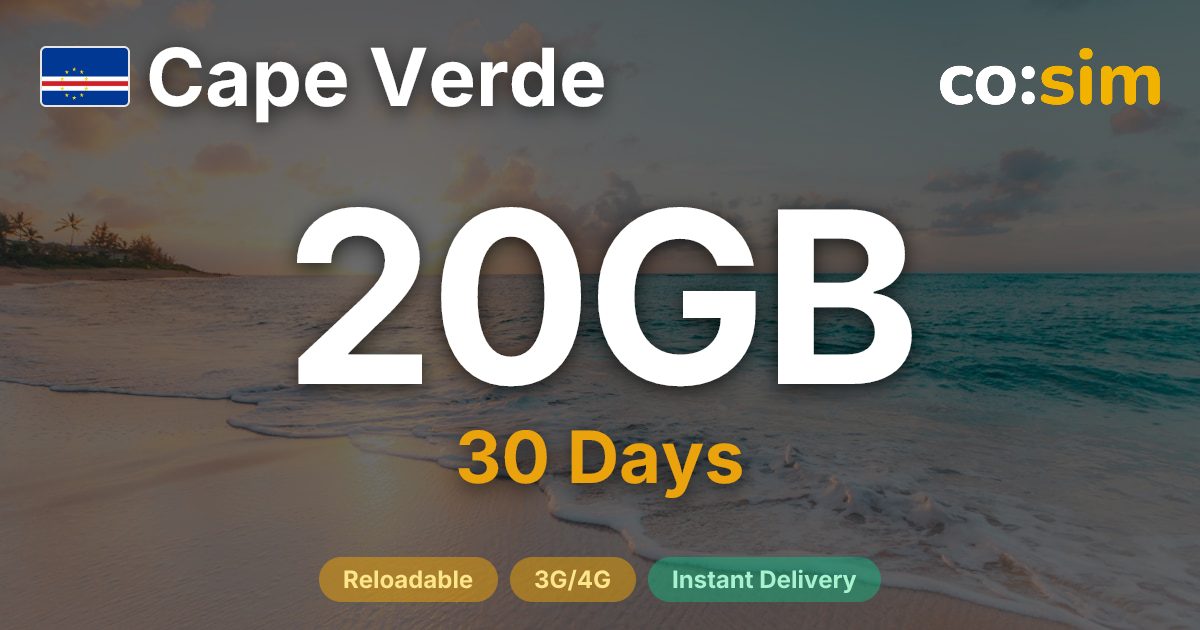 Cape Verde eSIM — 20GB
