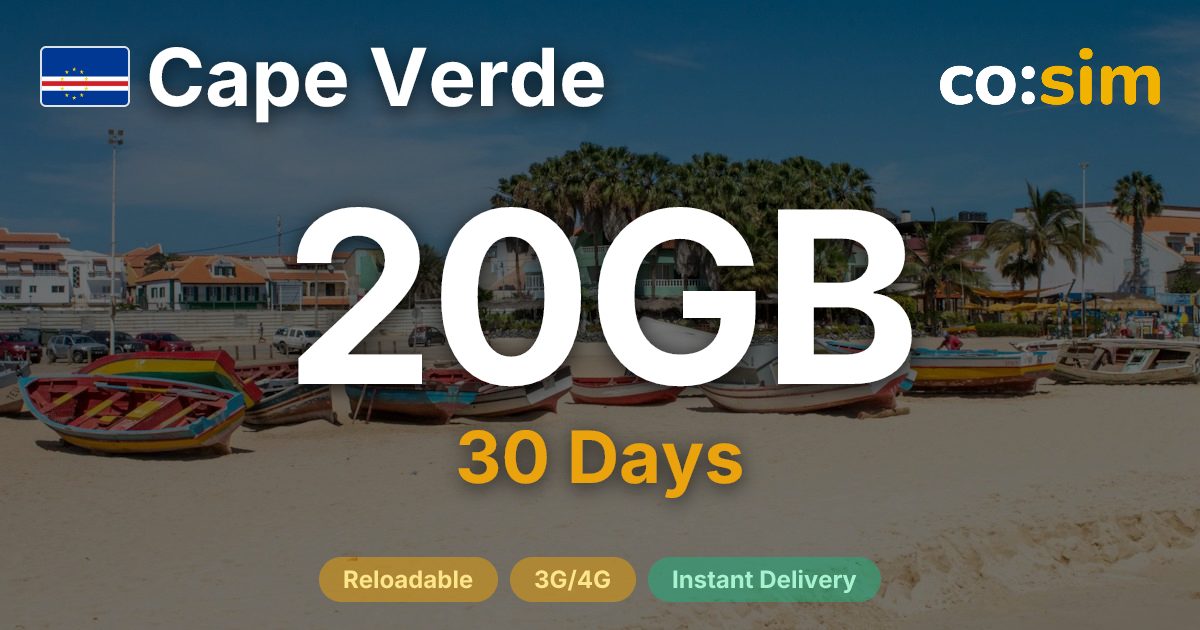 Cape Verde eSIM — 20GB