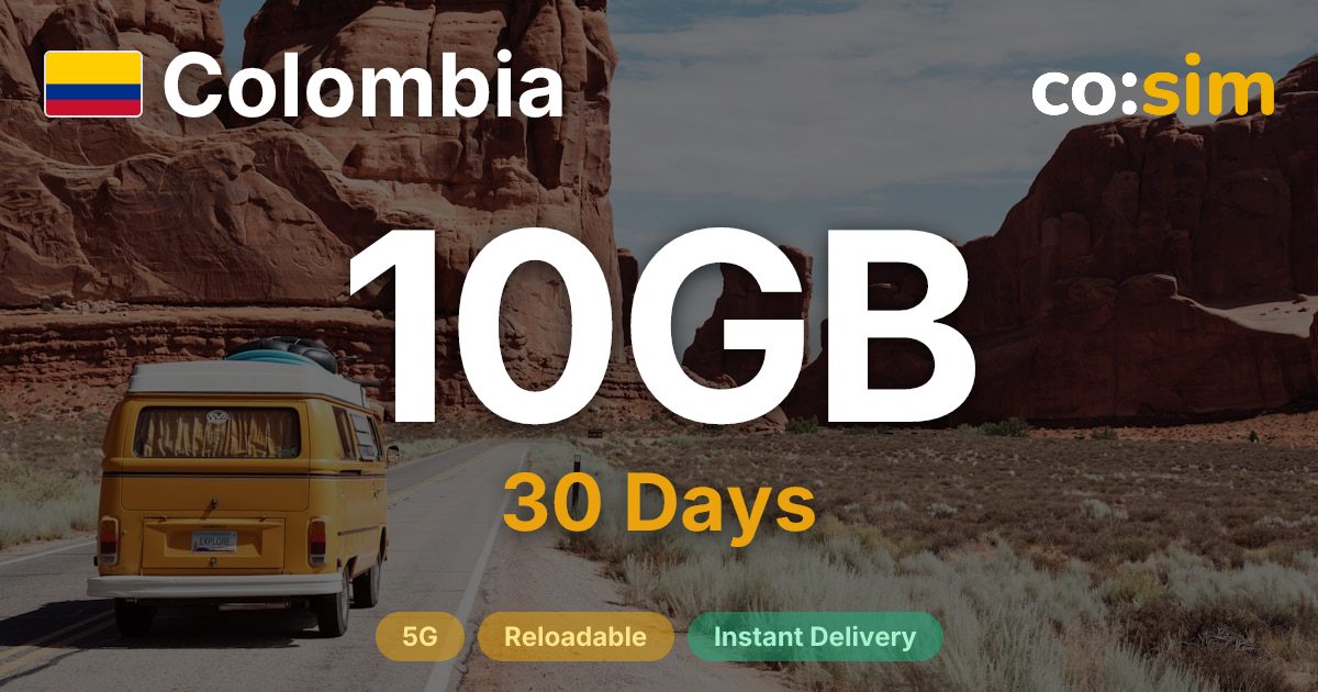 Colombia eSIM — 10GB