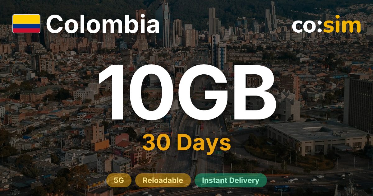 Colombia eSIM — 10GB