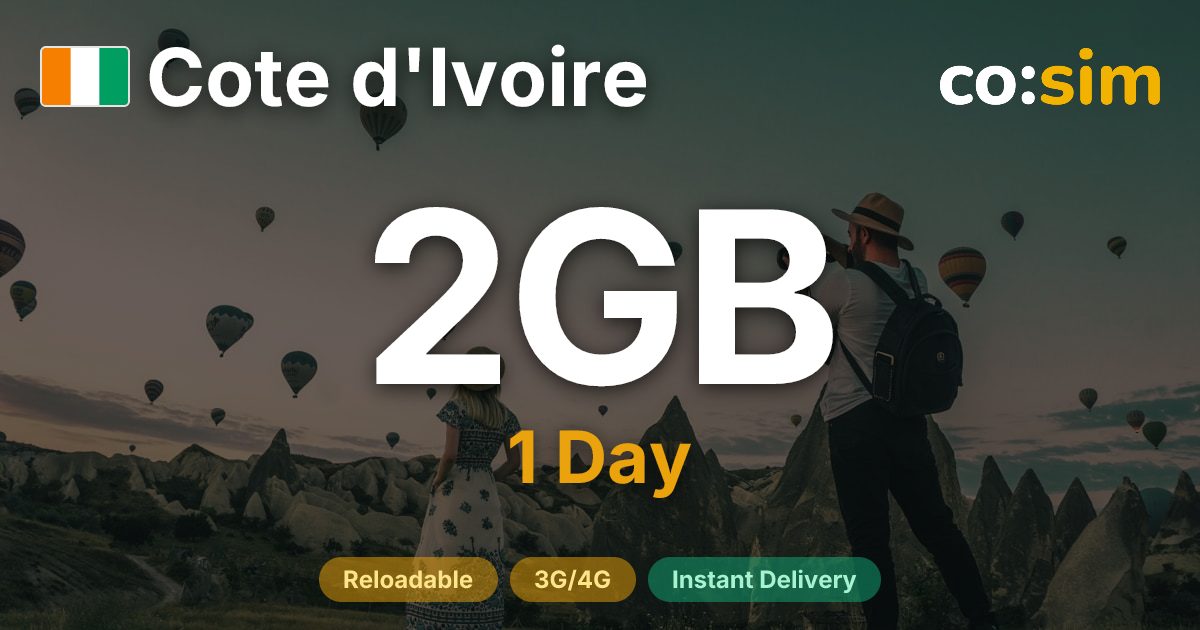 コートジボワール eSIM — 2GB+∞