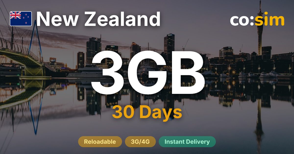 New Zealand eSIM — 3GB