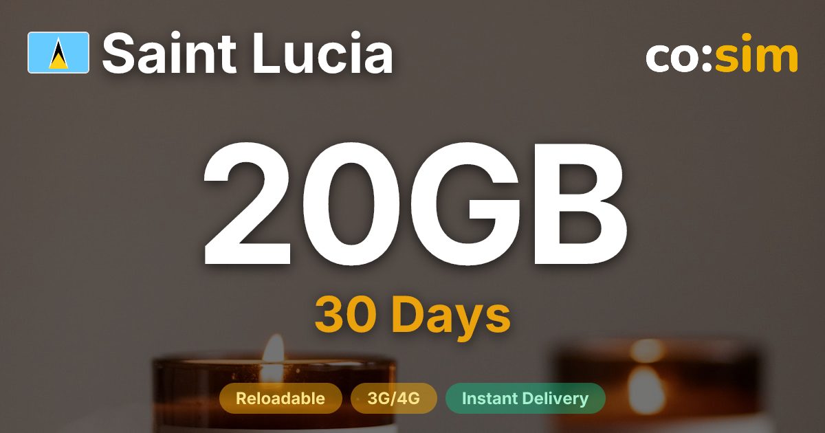 Saint Lucia eSIM — 20GB