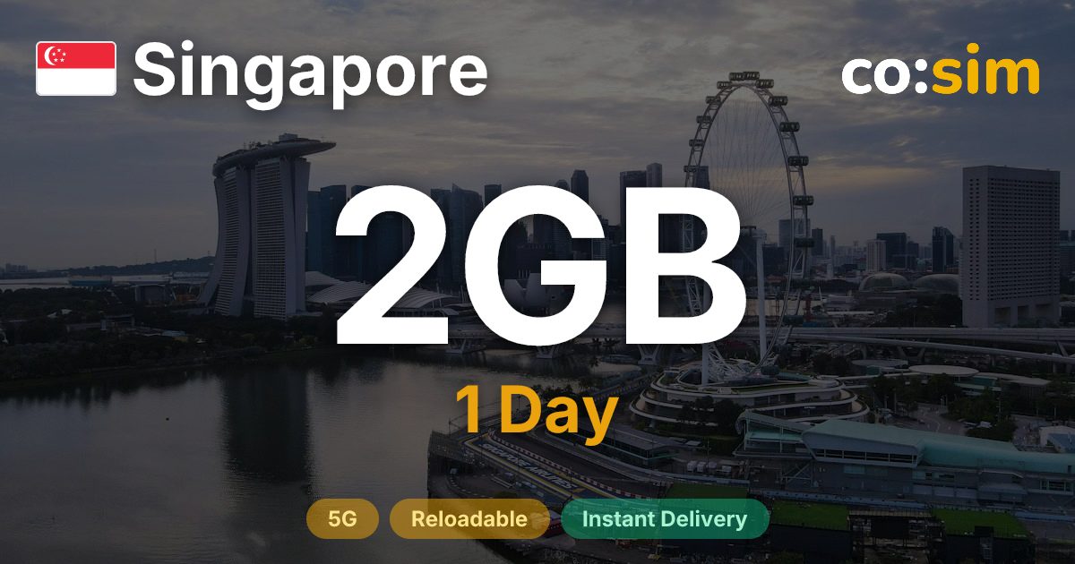 Singapur eSIM — 2GB+∞