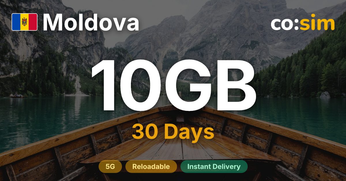 Moldova eSIM — 10GB