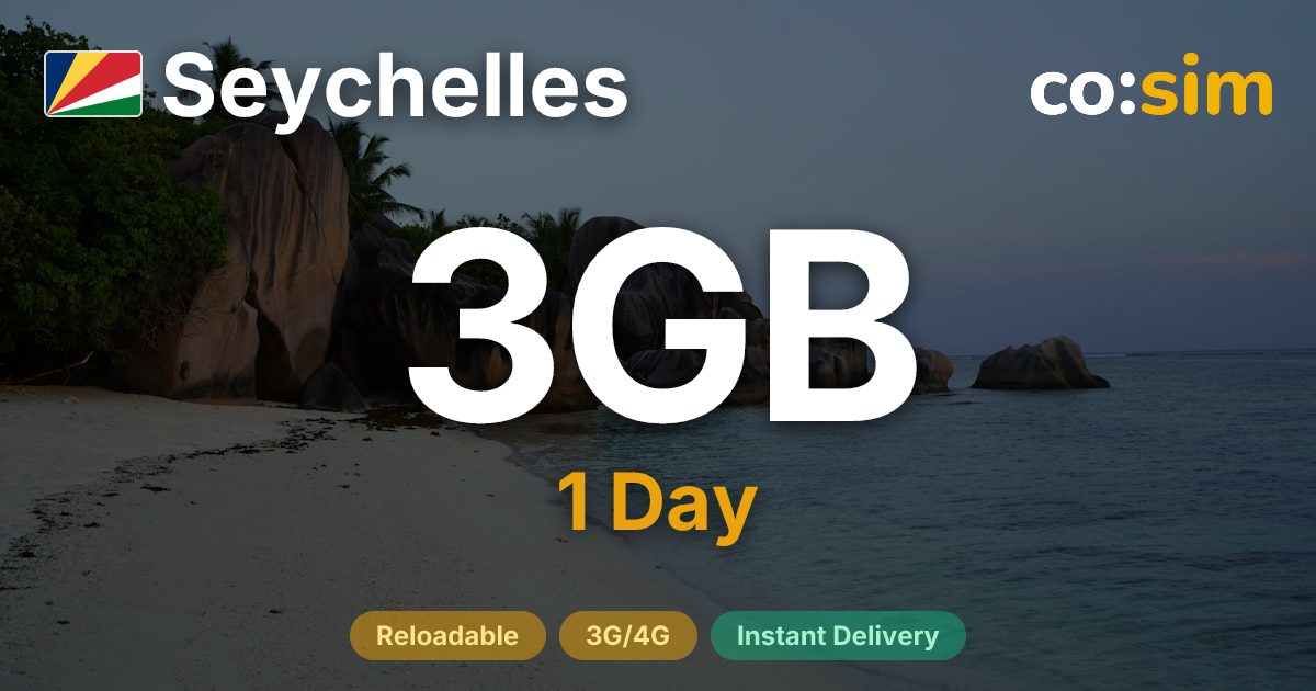 Seychelles eSIM — 3GB+∞