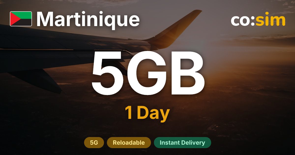 마르티니크 eSIM — 5GB+∞