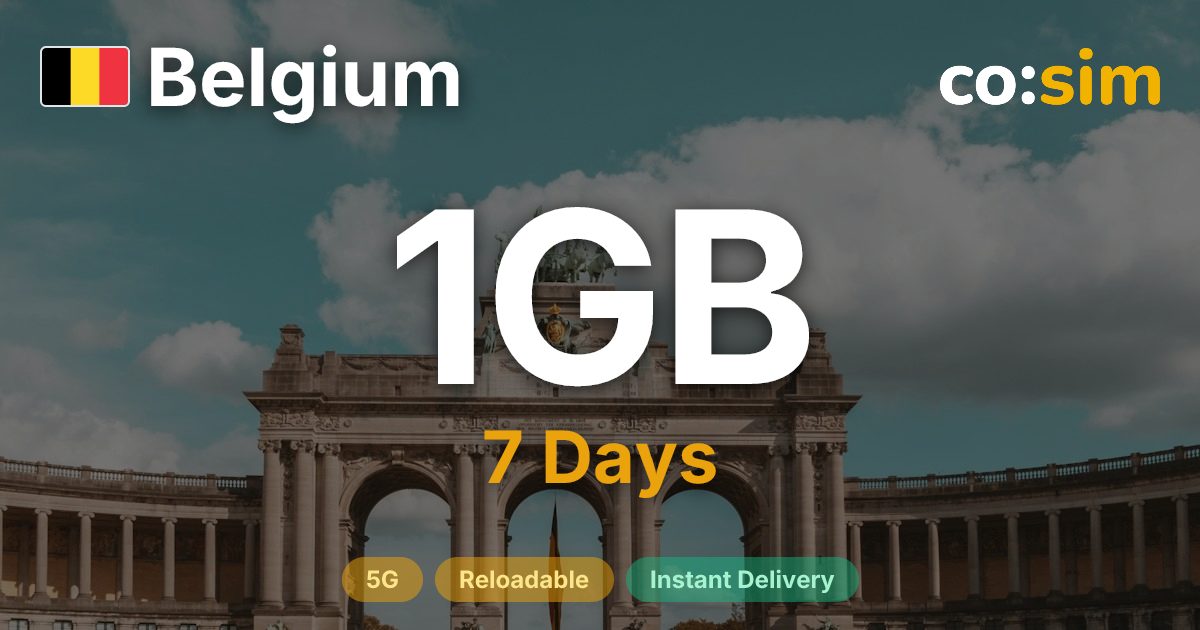 Belgien eSIM — 1GB