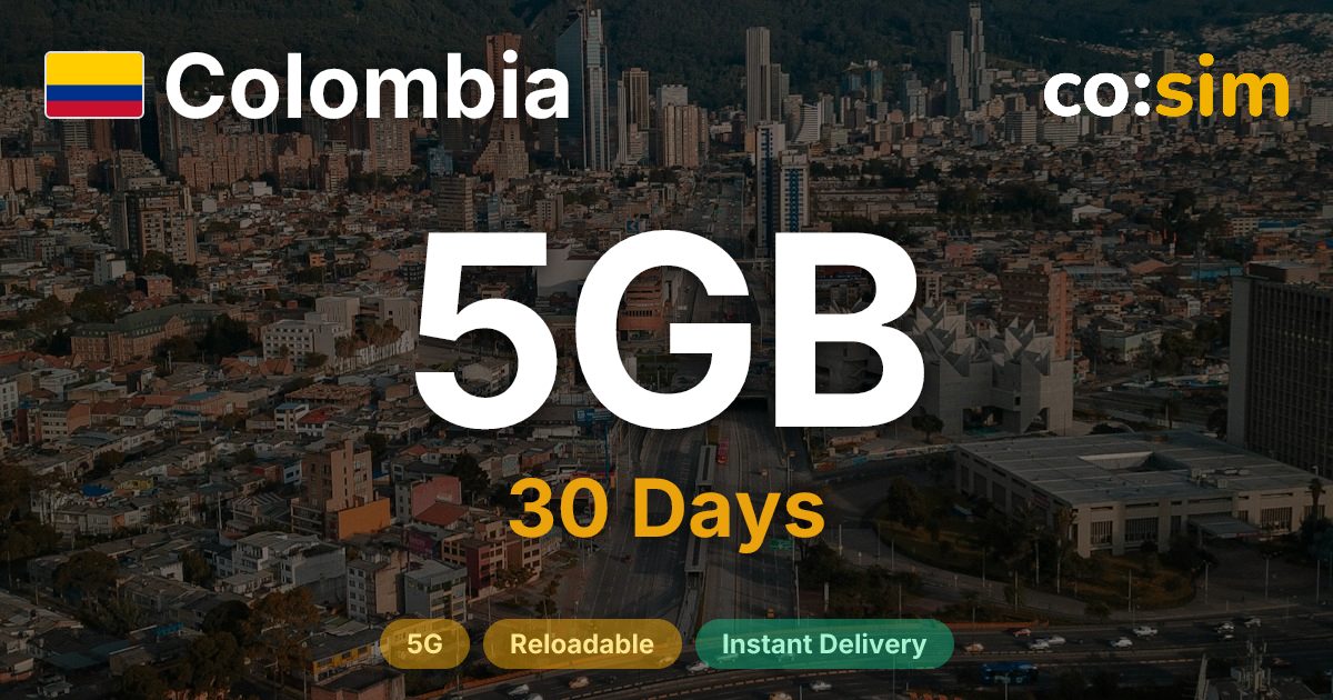 Colombia eSIM — 5GB