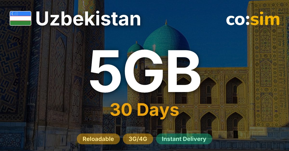 Uzbekistan eSIM — 5GB
