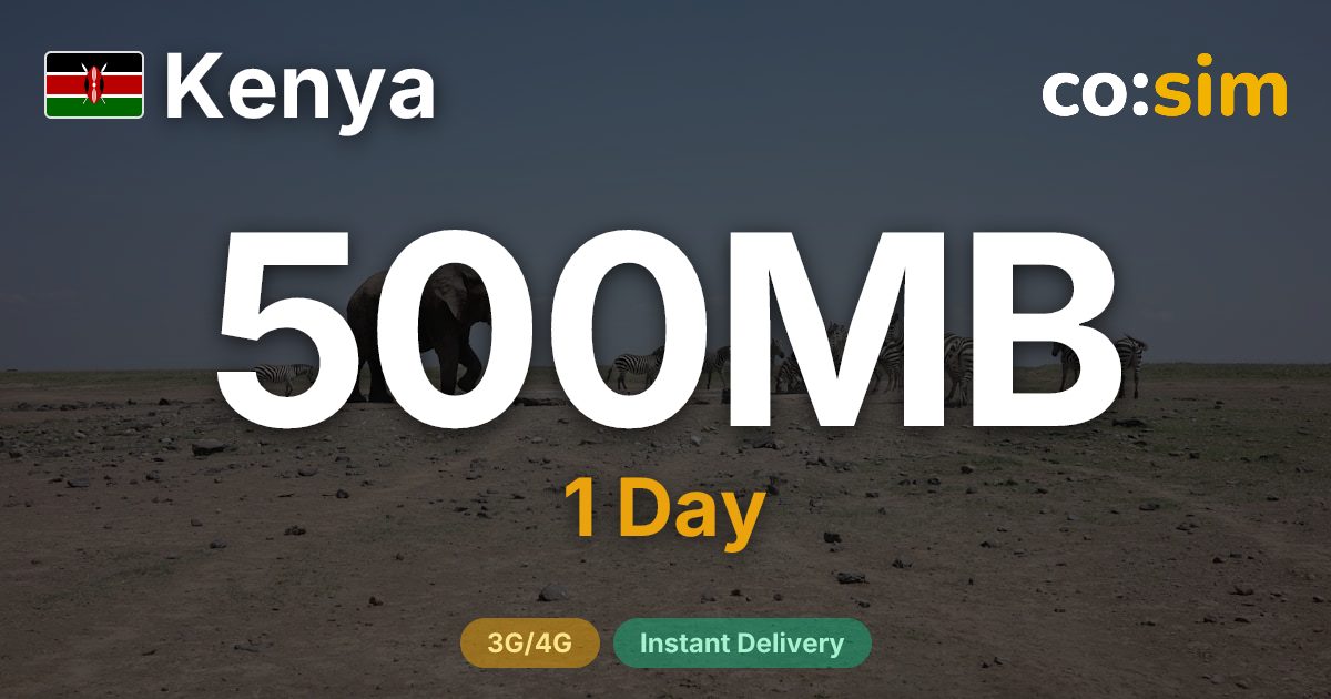 케냐 eSIM — 500MB+∞