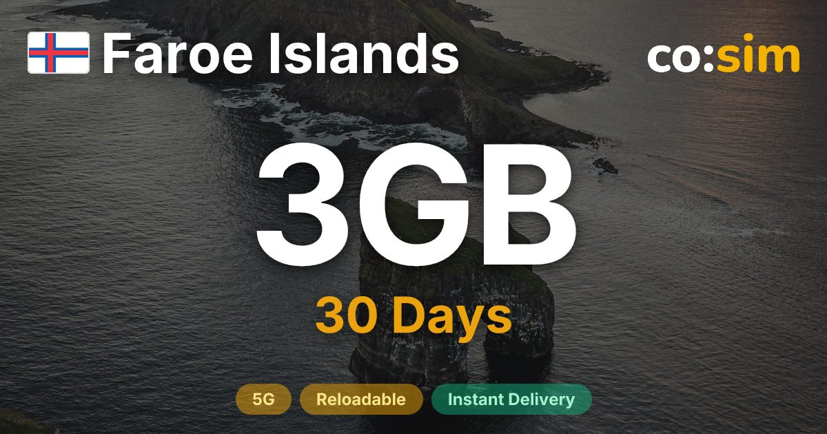 法羅群島 eSIM — 3GB