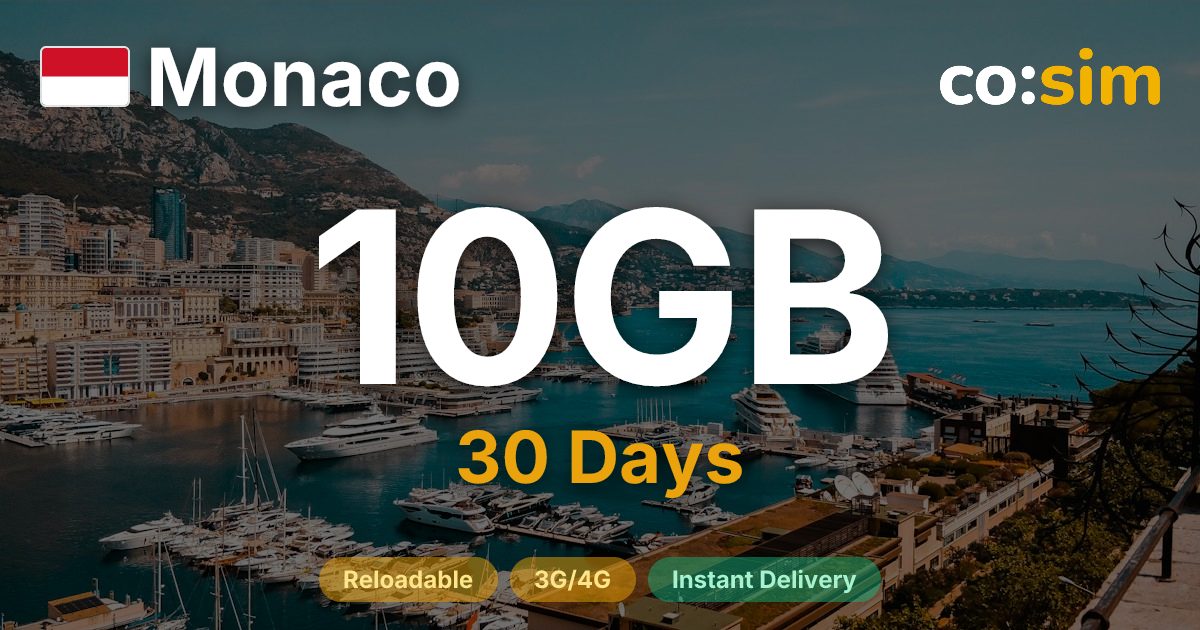 モナコ eSIM — 10GB